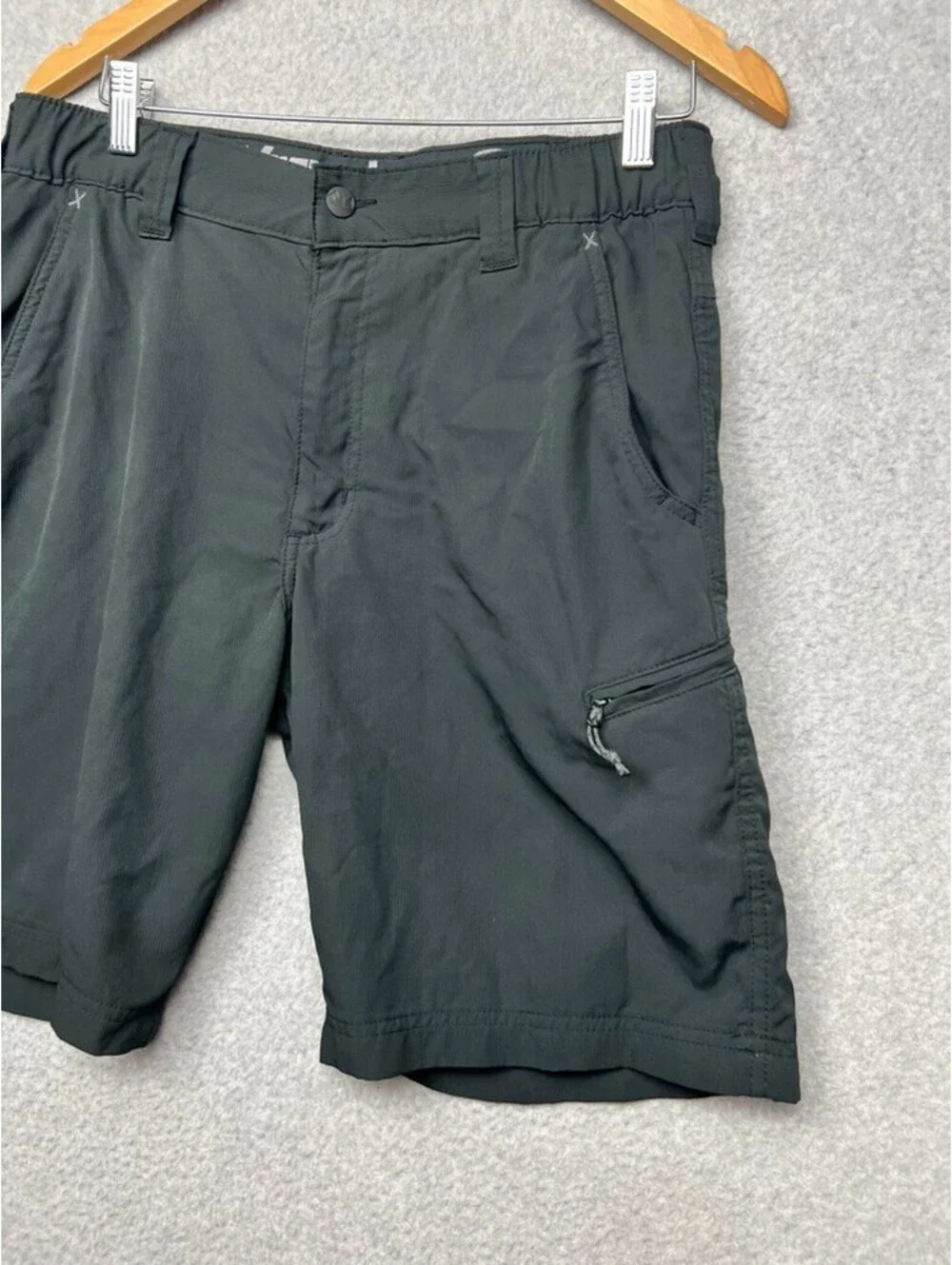Wrangler Outdoor Series Shorts Mens 32 Black Hiking Cargo Tech Stretch Gorpcore